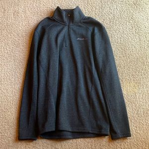 Eddie Bauers long sleeve half zip up turtle neck